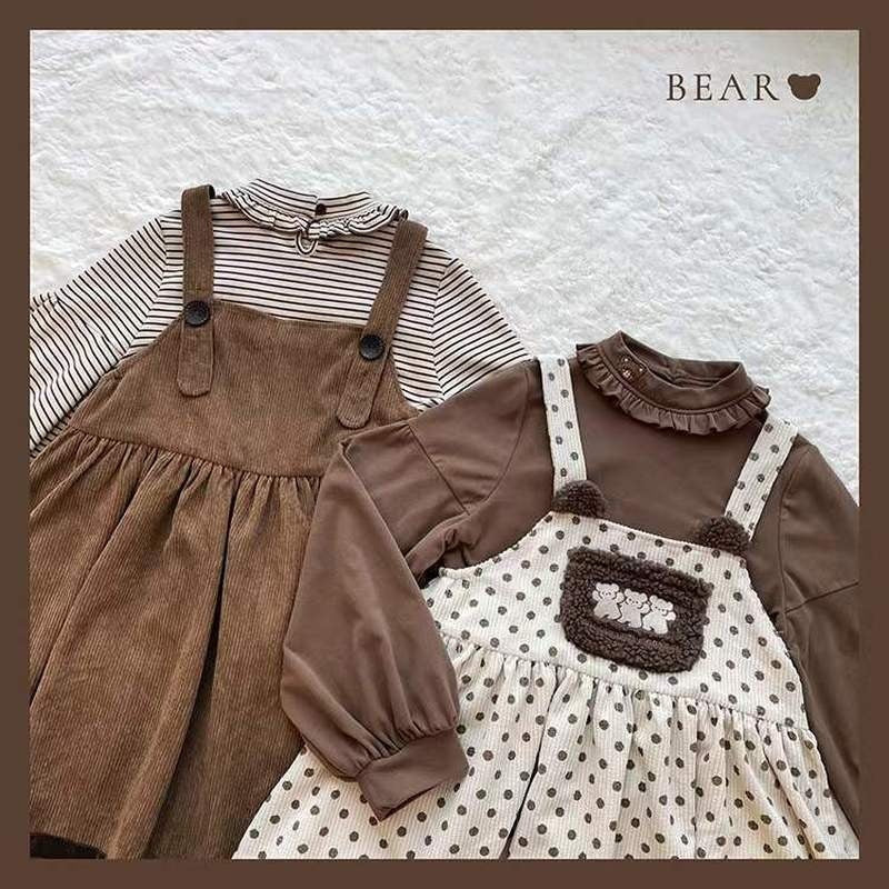 Corduroy Teddy Overall Dress Brown / S Corduroy Teddy Overall Dress Brown / S