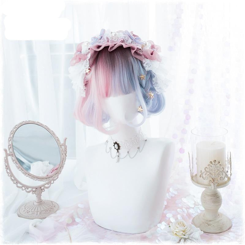 Cotton candy bob wig - blue wig - bob - cosplay - wigs - cosplaying