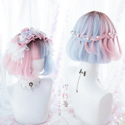 Cotton candy bob wig - blue wig - bob - cosplay - wigs - cosplaying