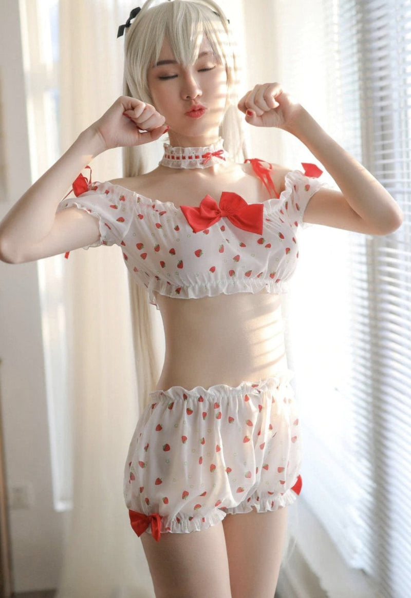 Country strawberry outfit - berries - berry - bloomer - bloomers - cosplay