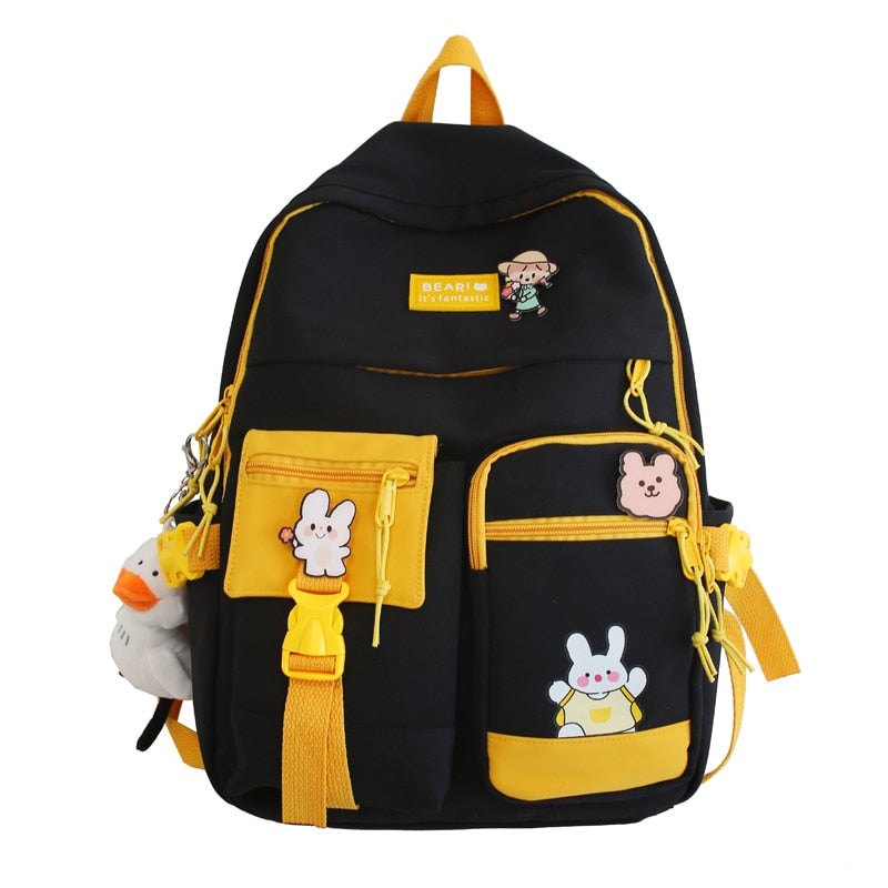 Cozy animal friends backpack - backpack - bag - bear - bears - bunny