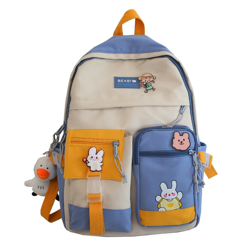 Cozy animal friends backpack - backpack - bag - bear - bears - bunny