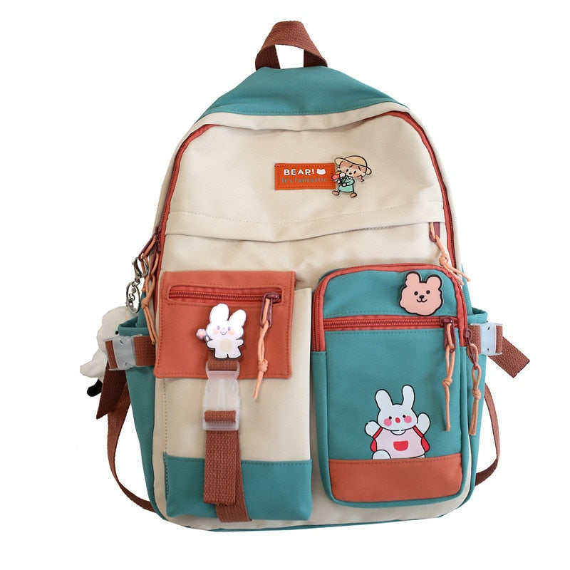 Cozy animal friends backpack - backpack - bag - bear - bears - bunny