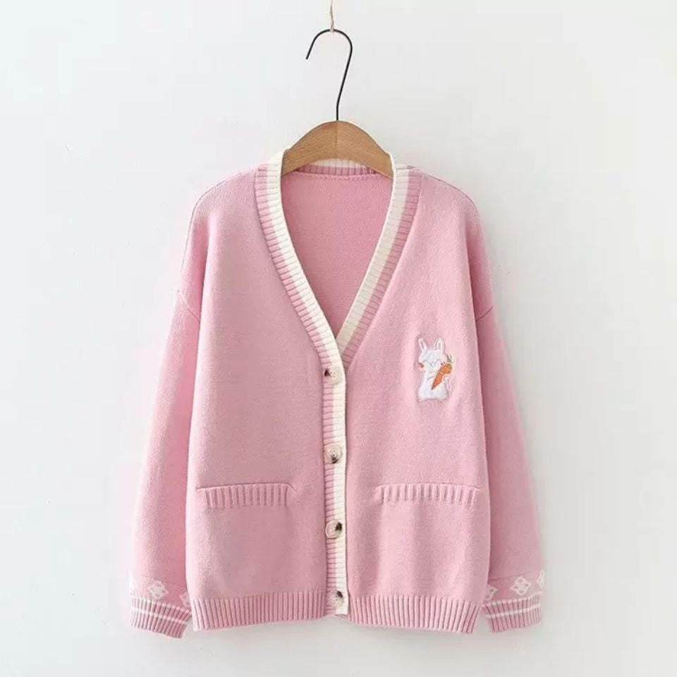 Kawaii Lolita Bunny Cardigan Sweater