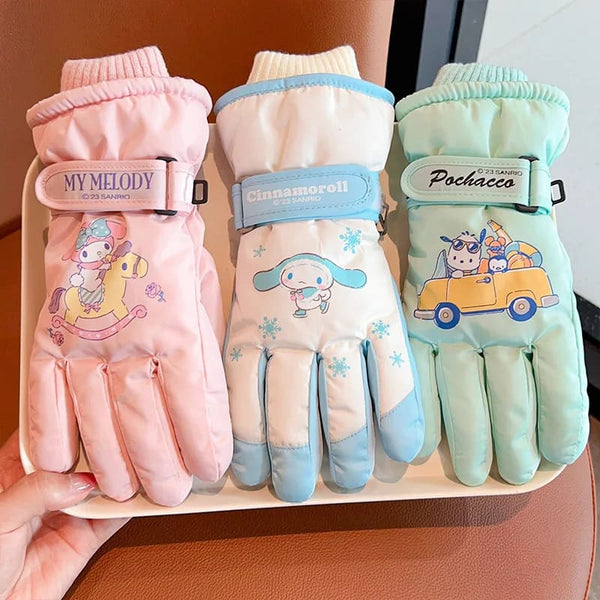 Kawaii cozy & pastel waterproof gloves winter mittens