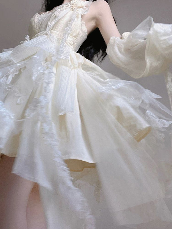 Creamy butterfly maiden dress - butterfly - dress - ethereal - fairycore - korean