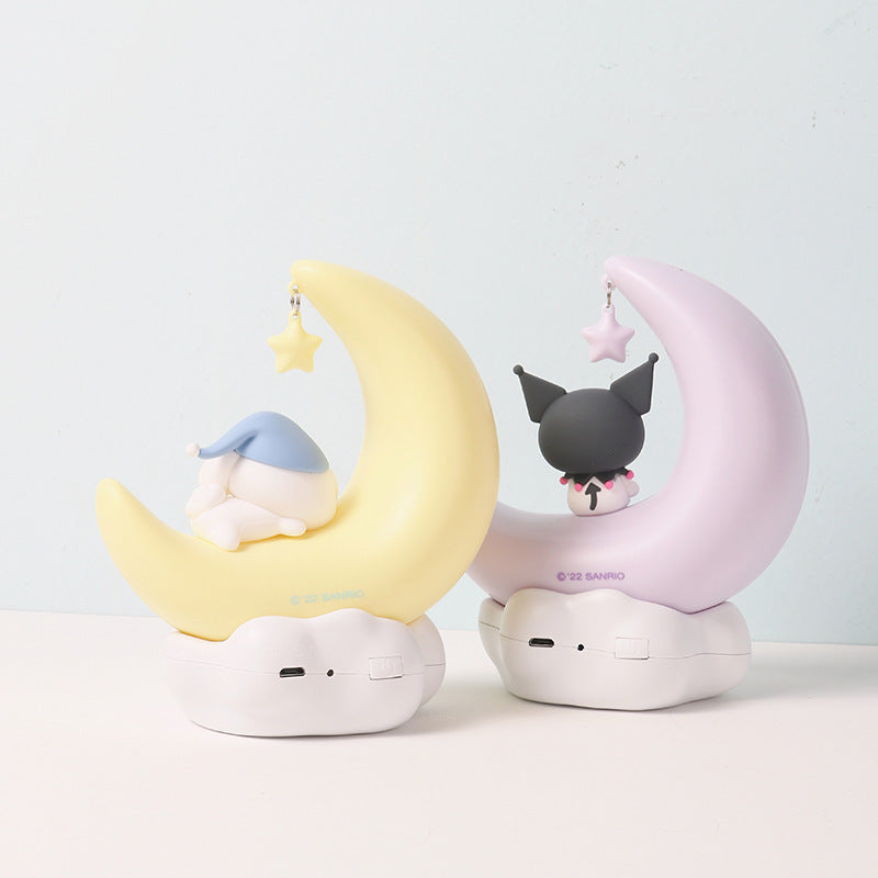 Crescent moon night light - cinnamoroll - kawaii - kuromi - lamp - lights