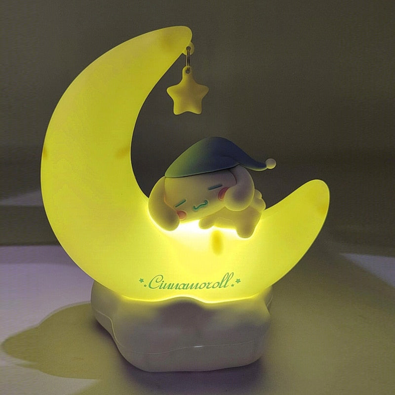 Crescent moon night light - cinnamoroll - kawaii - kuromi - lamp - lights