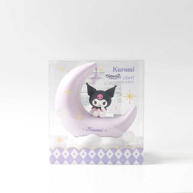 Crescent moon night light - cinnamoroll - kawaii - kuromi - lamp - lights