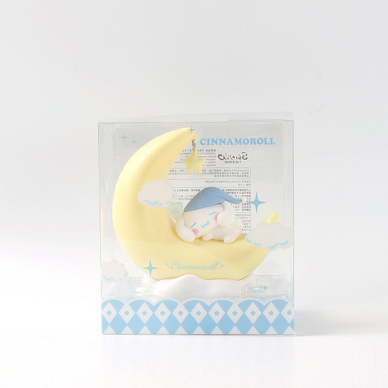 Crescent moon night light - cinnamoroll - kawaii - kuromi - lamp - lights