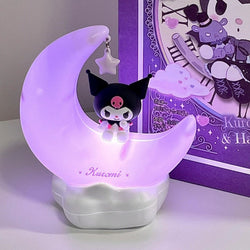 Crescent moon night light - cinnamoroll - kawaii - kuromi - lamp - lights