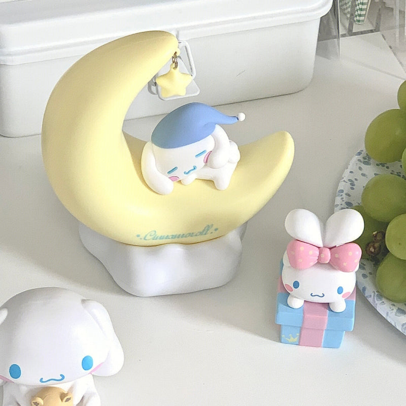 Crescent moon night light - cinnamoroll - kawaii - kuromi - lamp - lights