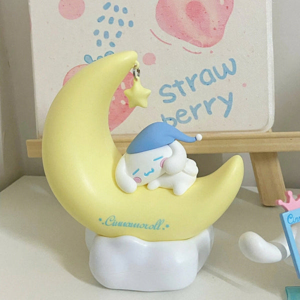 Crescent moon night light - cinnamoroll - kawaii - kuromi - lamp - lights