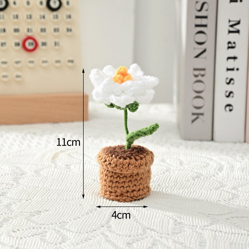 Crochet flower pots - crochet - floral - flower - flowers - knit