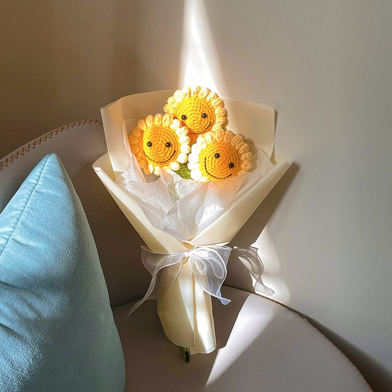 Crochet Flowers - bouquet, crochet, flowers, gift, gifts Kawaii Babe