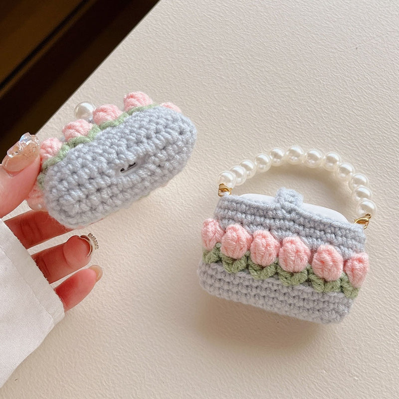 Crochet tulip airpods case - airpod case - airpods - crochet - headphones - headset