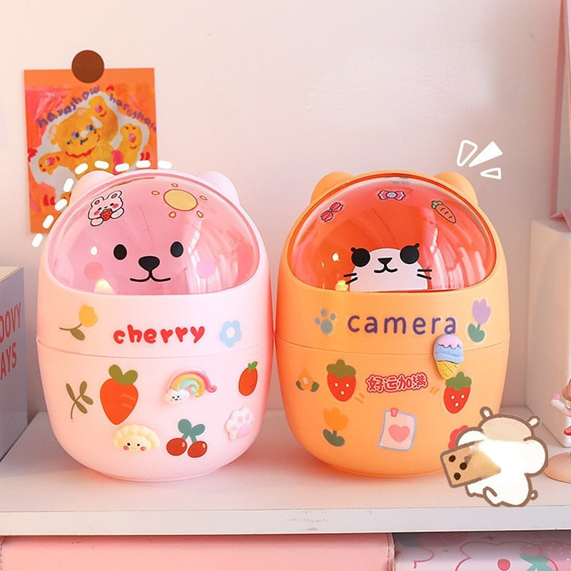 Cute animal desk organizers - bear - kawaii - babe - organization - organizer