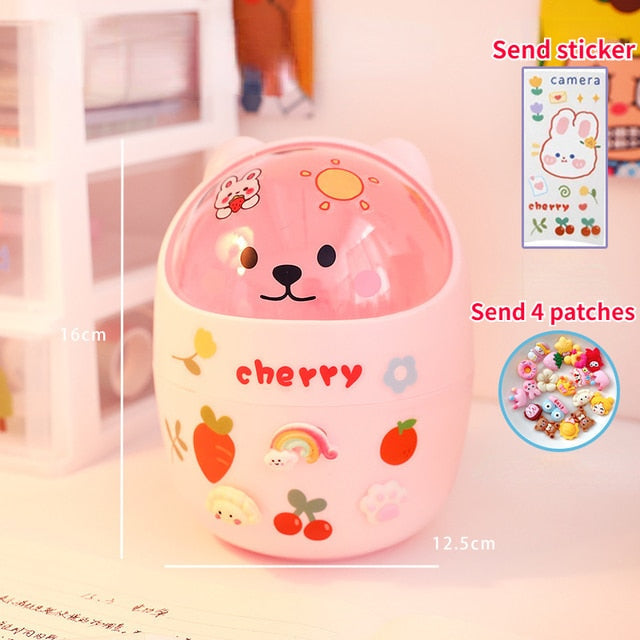 Cute animal desk organizers - bear - kawaii - babe - organization - organizer