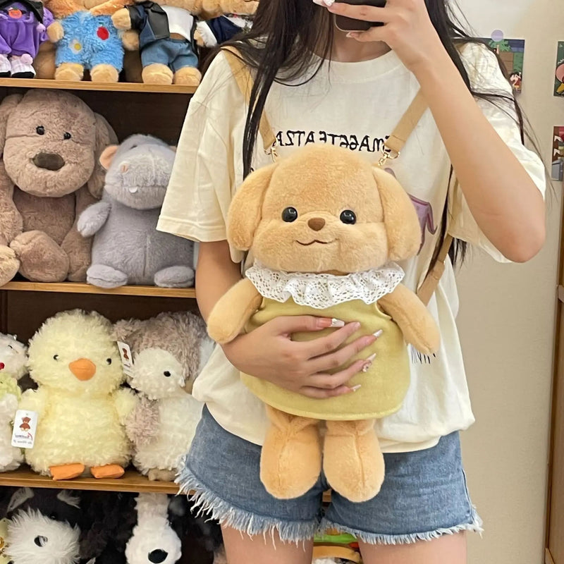 Kawaii cute cozy teddy bear crossbody tote bag purse