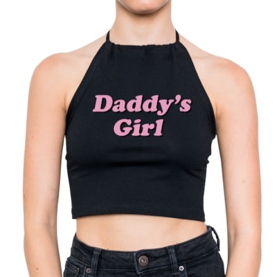 Daddy’s Girl Halter Top - 2xl, babygirl, belly shirt, crop, crop shirt Kawaii Babe