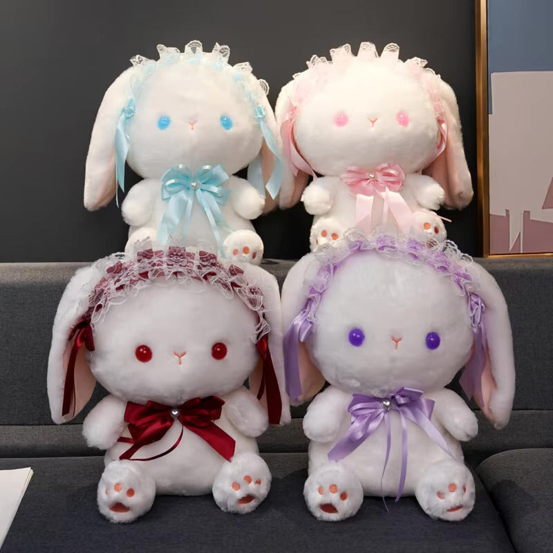 Fluffy Laced Darling Bunny Plush Stuffed Animal | Kawaii Babe