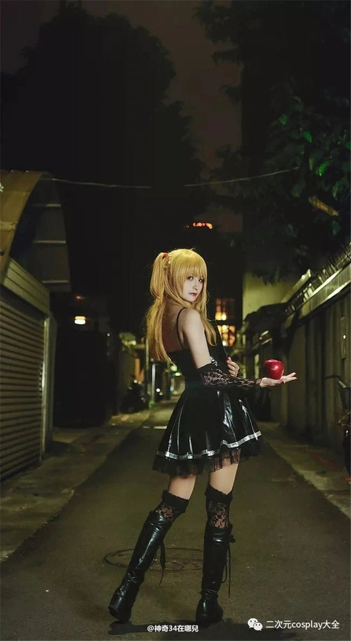 Death Note Misa Amane Cosplay Set Goth Anime Girl | Kawaii Babe Death Note Misa Amane Cosplay Set Goth Anime Girl | Kawaii Babe