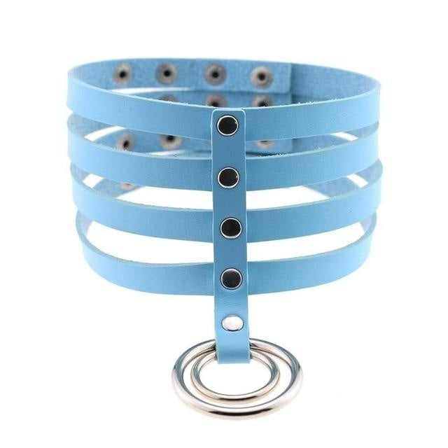 Elongated collar - choker - chokers - collar - collared - collars