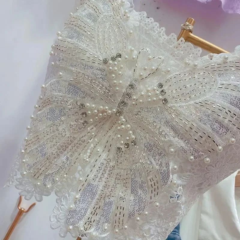 Kawaii embroidered butterfly camisole tank top fairycore
