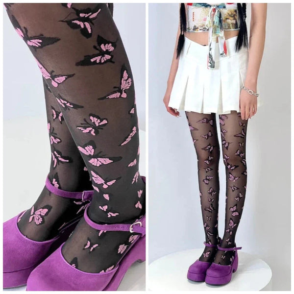 Fairy Flutter Tights - fairycore, leggings, little space, nylons, panty hose