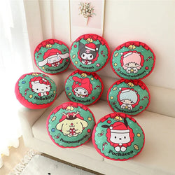 Festive holiday sofa throw pillows - christmas - hello kitty - holidays - home