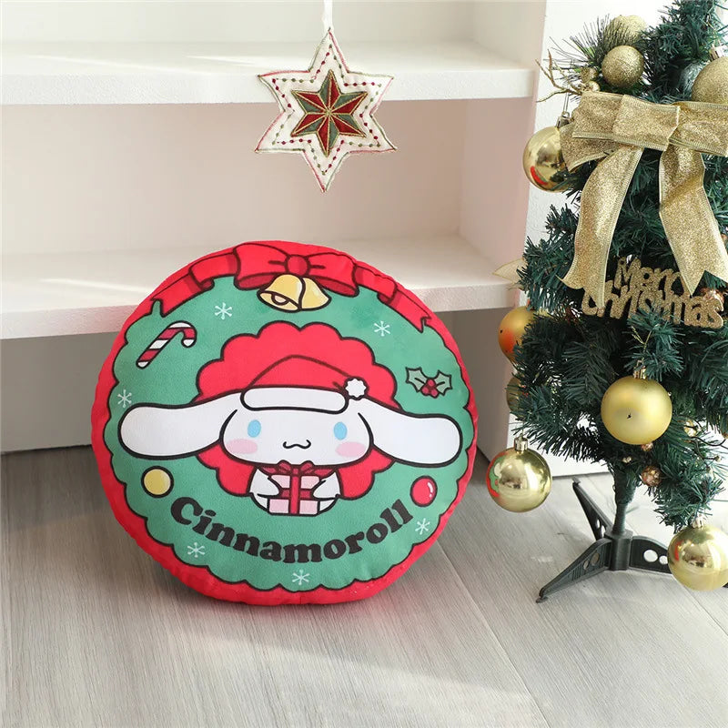 Festive holiday sofa throw pillows - christmas - hello kitty - holidays - home