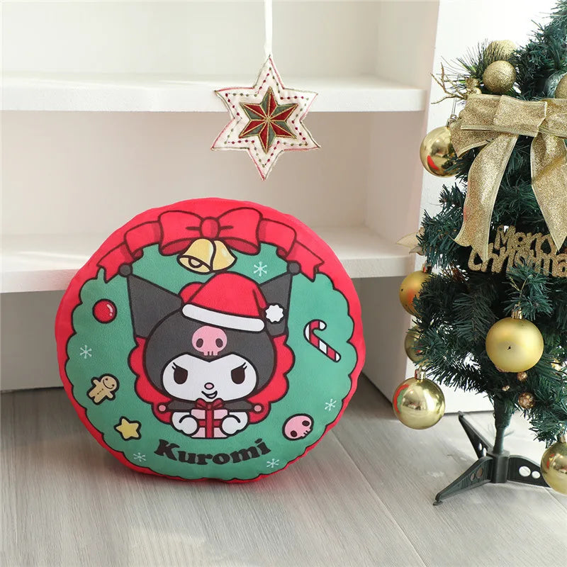 Festive holiday sofa throw pillows - christmas - hello kitty - holidays - home