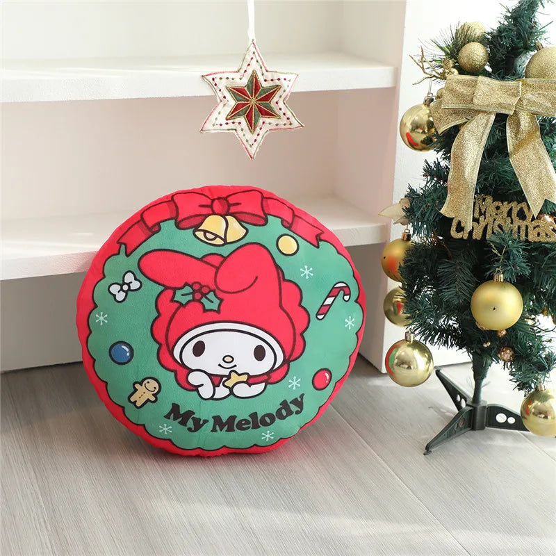 Festive holiday sofa throw pillows - christmas - hello kitty - holidays - home