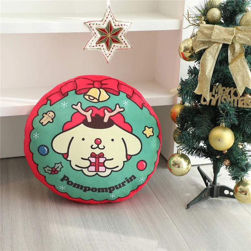 Festive holiday sofa throw pillows - christmas - hello kitty - holidays - home