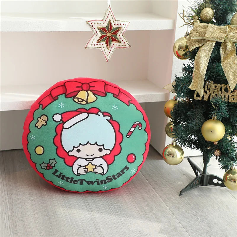 Festive holiday sofa throw pillows - christmas - hello kitty - holidays - home