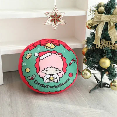 Festive holiday sofa throw pillows - christmas - hello kitty - holidays - home