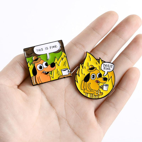 This is fine enamel pin - brooch - brooches - enamel pin - pins - fire