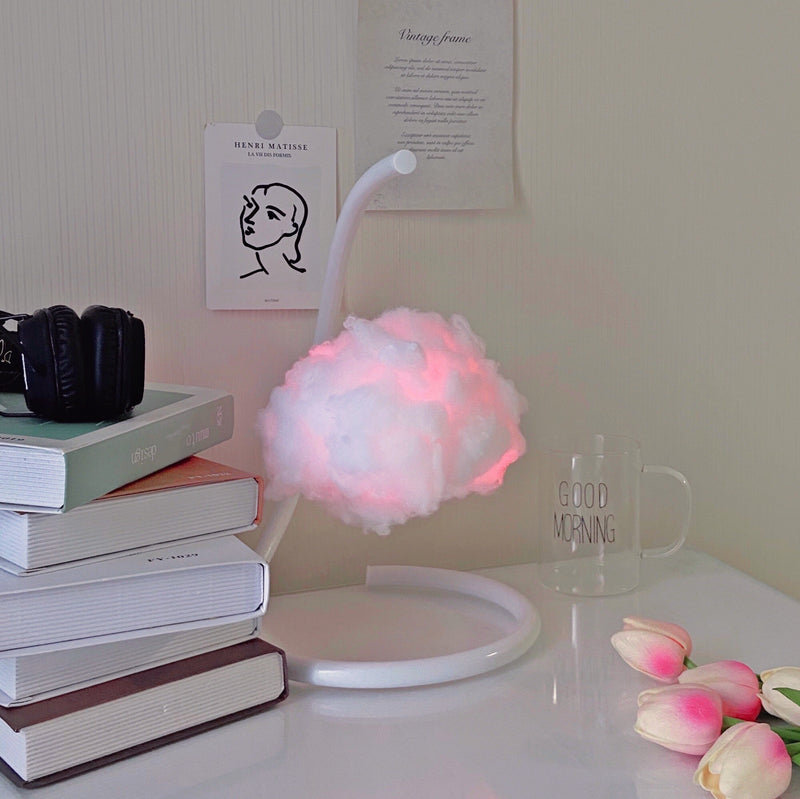 Kawaii floating cloud rgb color changing desk lamp light