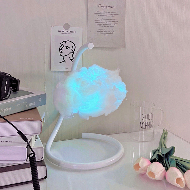 Kawaii floating cloud rgb color changing desk lamp light