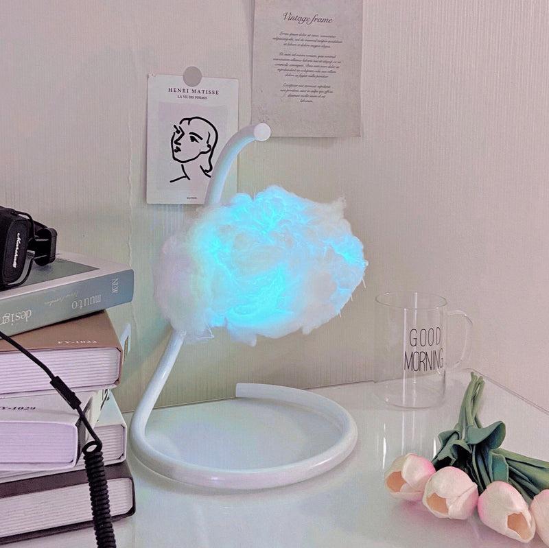 Kawaii floating cloud rgb color changing desk lamp light