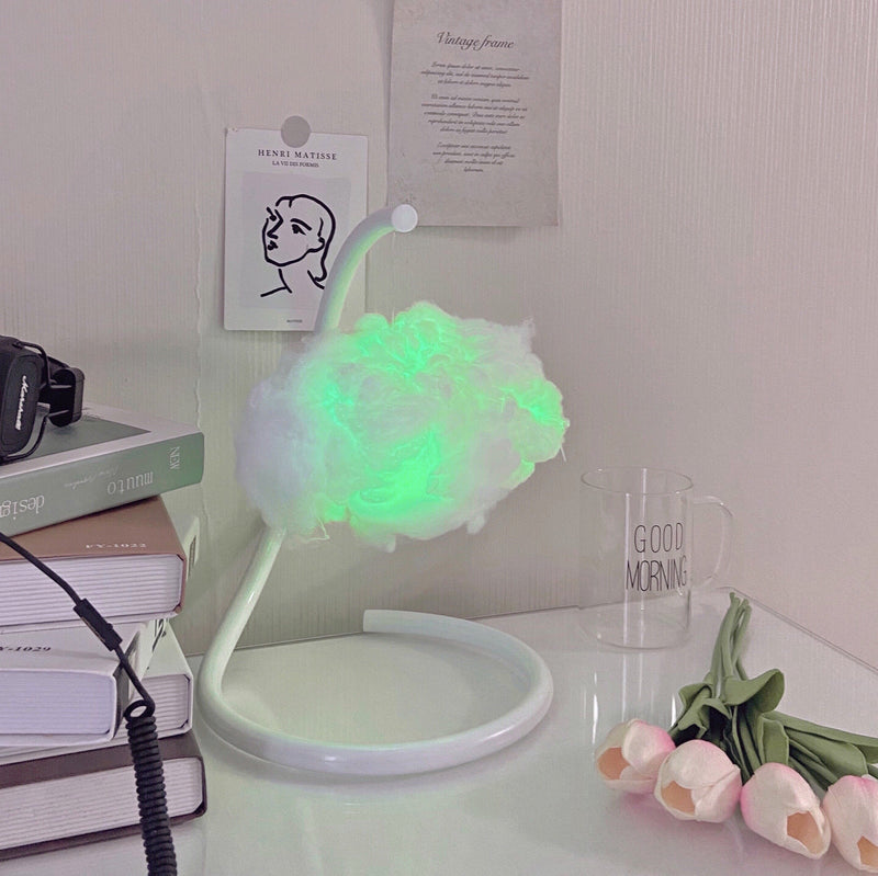 Kawaii floating cloud rgb color changing desk lamp light