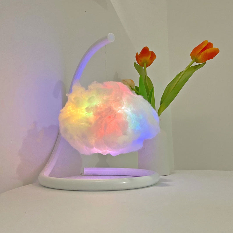 Kawaii floating cloud rgb color changing desk lamp light