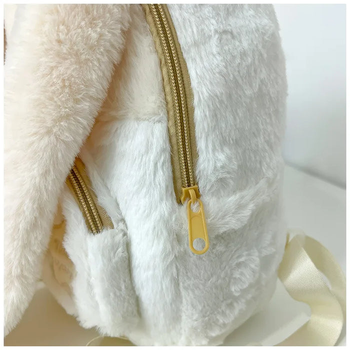 bunny ears leather backpack Kawaii Floppy Bunny Ear Plush Book Bag – Kawaii Babe