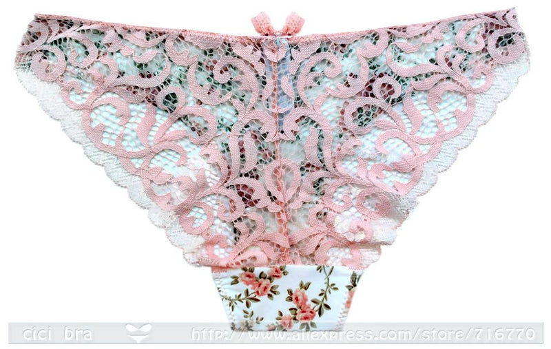 Floral lace lingerie set - bra - bras - brasier - brasiers - floral