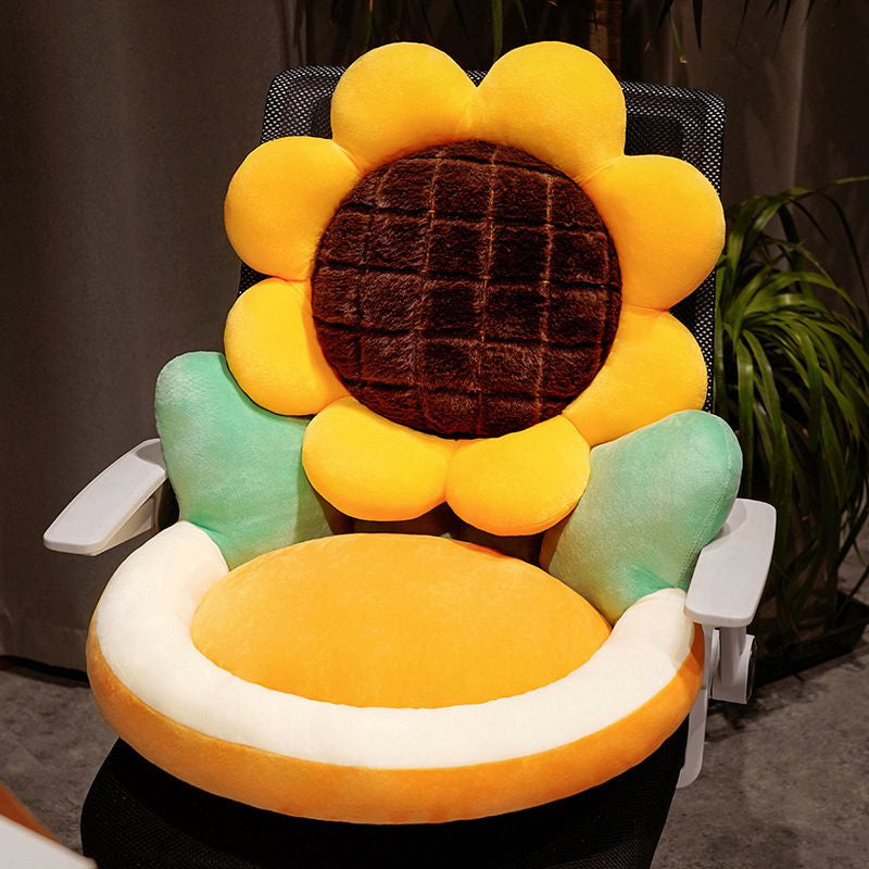 Floral seat cushion - cushions - floral - flower - flowers - gaming