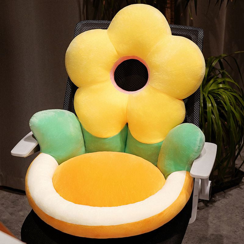 Floral seat cushion - cushions - floral - flower - flowers - gaming