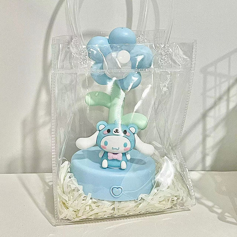 Flower friends desk lamp - blue - cinnamoroll - desk lamp - floral - flower