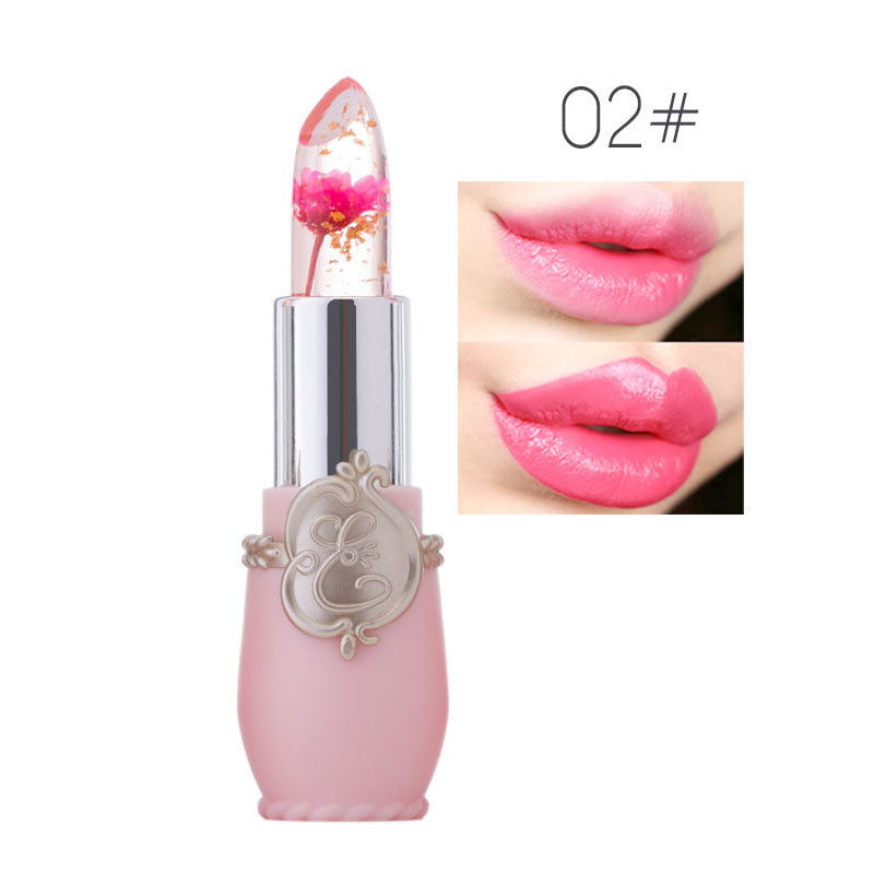 Flower jelly lipstick - beauty - color change - changing - colour