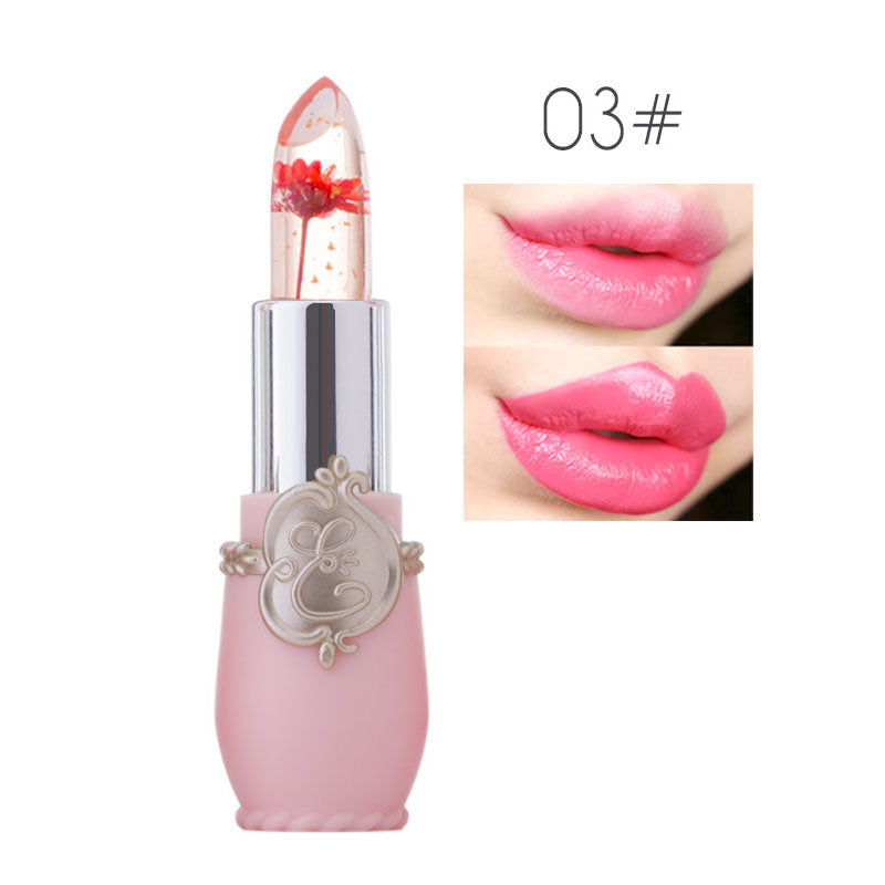 Flower jelly lipstick - beauty - color change - changing - colour