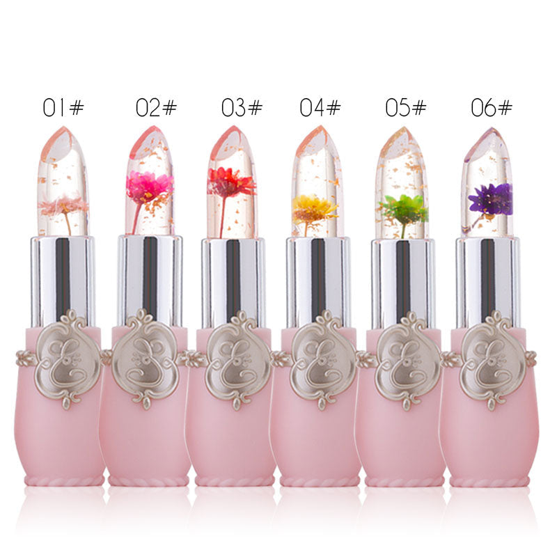 Flower jelly lipstick - beauty - color change - changing - colour